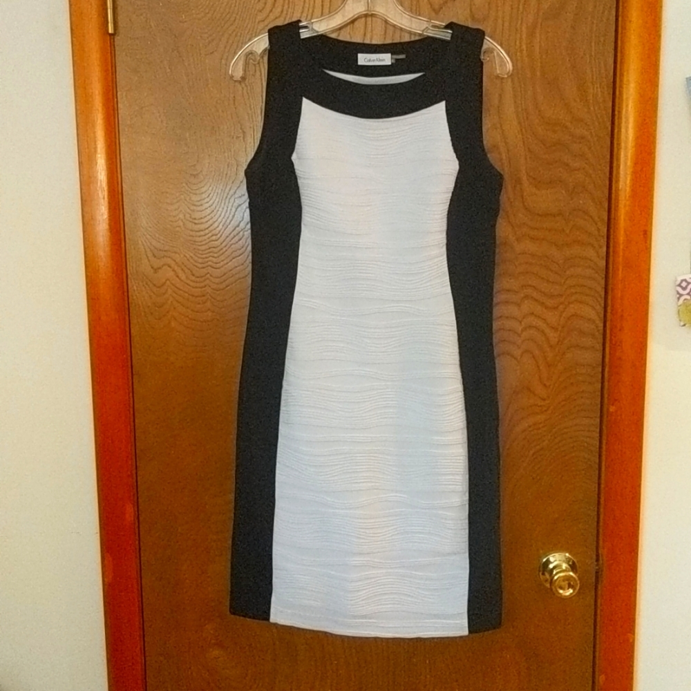 Black and white Calvin Klein Dress